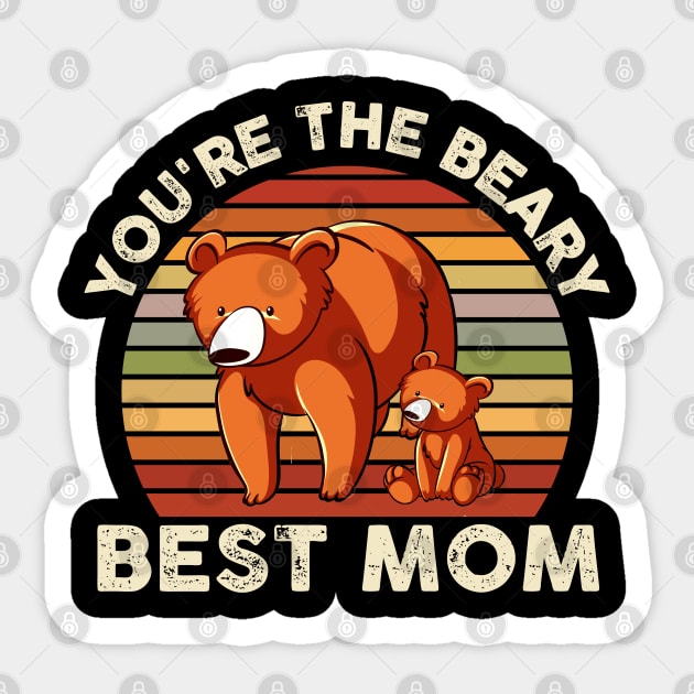 Funny Cute Bear Lover Mom Sticker by JB.Collection